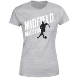 Image of Midfield Maestro Womens T-Shirt - Grey - 3XL