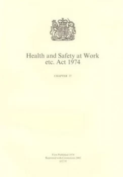 Image of Health and Safety at Work Etc. Act 1974 by Great Britain Paperback