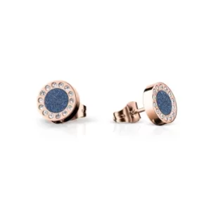 Image of Ladies Bering Ocean Blue Rose Earrings