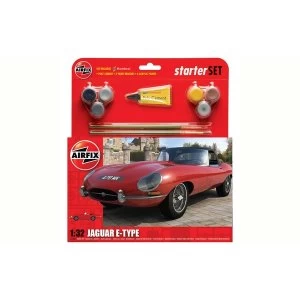 Image of Jaguar E-Type 1:32 Air Fix Medium Starter Set