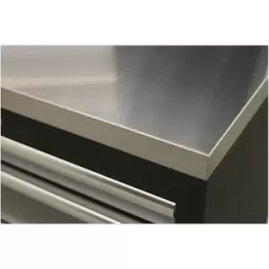 image of 1360mm Stainless Steel Worktop for ys02633 ys02634 ys02639 & ys02641 Cabinets