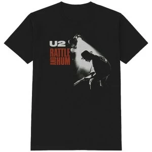 Image of U2 - Rattle & Hum Mens Large T-Shirt - Black
