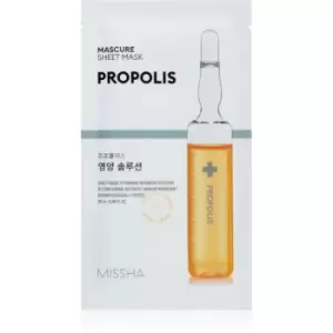 image of Missha Mascure Propolis nourishing face sheet mask for Sensitive and Irritable Skin 28 ml