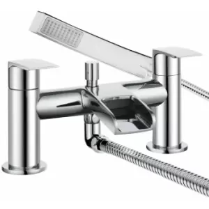 Image of Bristan - Glide Waterfall Bath Shower Mixer Tap - Chrome