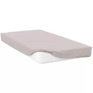 Image of Belledorm 200 Thread Count Egyptian Cotton Deep Fitted Sheet (Single) (Oyster) - Oyster