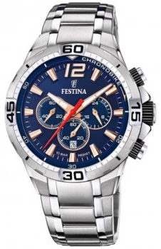 Festina Chrono Bike 2020 Blue Dial Silver Strap F20522/4 Watch