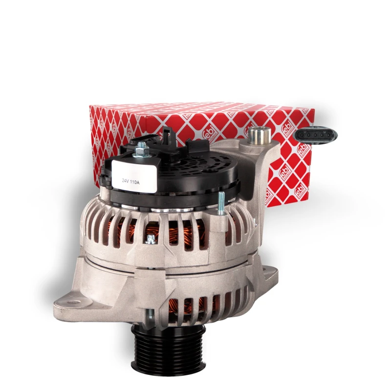 Image of FEBI BILSTEIN 100525 Generator Alternator Charging Current: 80A, Voltage: 24V Alternator (4)
