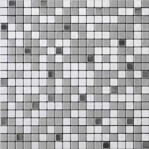 image of House of Mosaics Riyadh Silver Self Adhesive Mosaic Tile