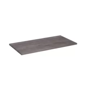 Image of Flux modular storage double wooden top shelf - grey oak