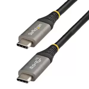 Image of StarTech.com USB31CCV1M USB cable 1m USB 3.2 Gen 2 (3.1 Gen 2) USB C Black Grey