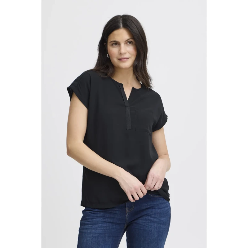 Image of fransa Womens blouse fransa Zawov 2 Noir Female XL
