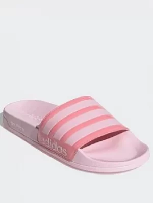 Image of adidas Adilette Shower Slides, Pink, Size 4, Women