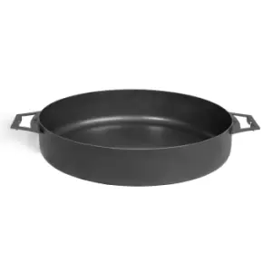 image of Cook King 50cm Steel Pan with 2 Handles Black