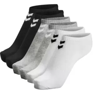 image of Hummel Chevron 6 Pack of Ankle Socks - Multi