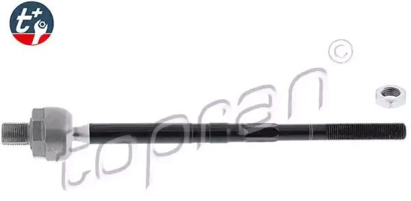Image of TOPRAN 208 559 Inner Tie Rod t+, Front Axle Left, with counter nut Inner Tie Rod (51)