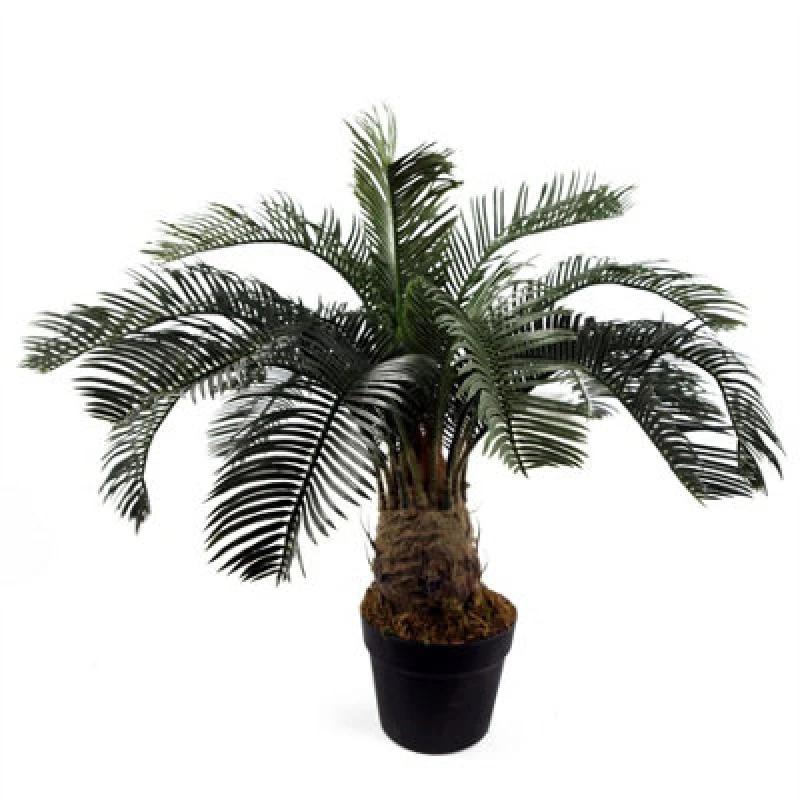 Image of Leaf 60cm Artificial Tropical Cycas Palm Plant Green unisex