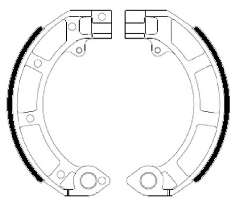 Image of FERODO FSB874A Brake Shoes Brake Shoe Set (70)