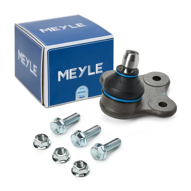 Image of MEYLE 616 010 0006 Ball joint Original Quality, Front Axle Right, with fastening/mounting material Support-/Steering Link (2462)