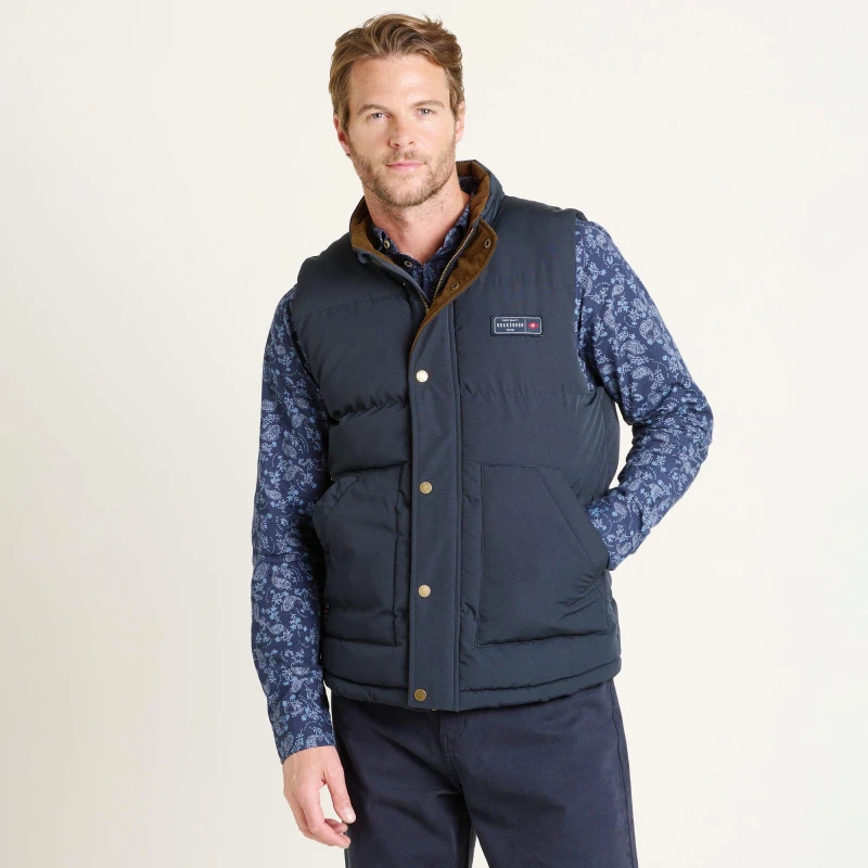 Image of Brakeburn Navy Gilet Blue
