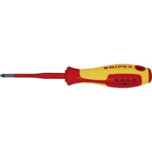 image of Knipex Pozidriv 98 25 01 SL VDE Pillips screwdriver PZ 1 Blade length: 80 mm