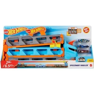 image of Hot Wheels - City Speedway Hauler Playset