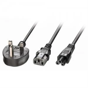 Image of Lindy 30374 power cable Black 2.5 m C13 coupler C5 coupler