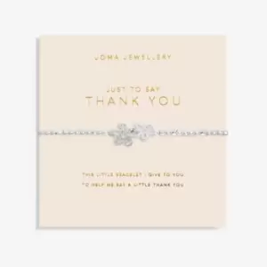 Image of Forever Yours Just To Say Thank You Silver 17.5cm Bracelet 6157