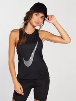 image of Nike Running Miler HBR Tank Black Size XL Women