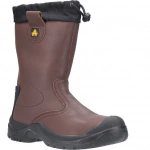 Image of Amblers Safety Fs245 Antistatic Safety Rigger Boot Brown Size 10