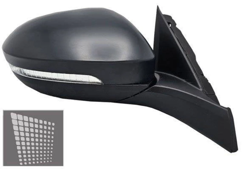 Image of ALKAR 6154757 Wing mirror Right, Electric, with Peripheral Lighting Outside Mirror (50)