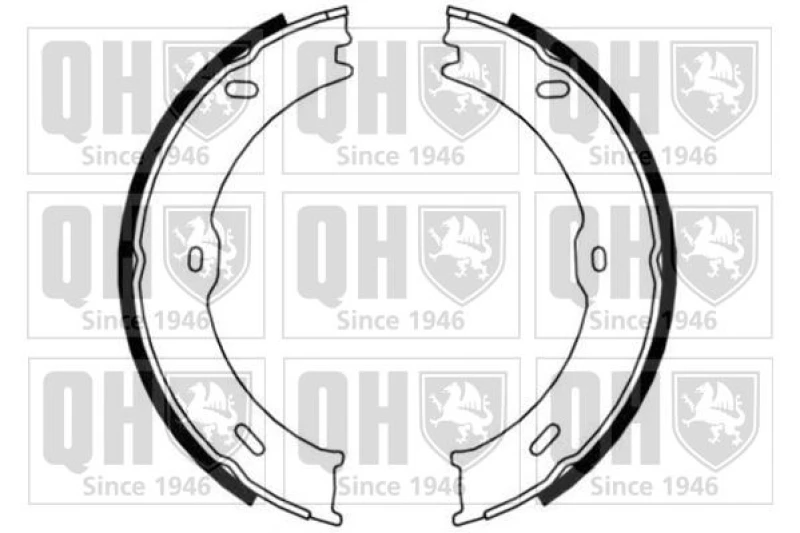 Image of QUINTON HAZELL Handbrake shoes QUINTON HAZELL BS1182