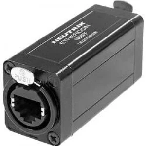 Image of Neutrik NE8FF NE8FF RJ45 Data Connector EtherCon D Series RJ45 Socket straight Black