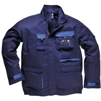 Image of TX10NARL - sz L Texo Contrast Jacket - Navy - Portwest