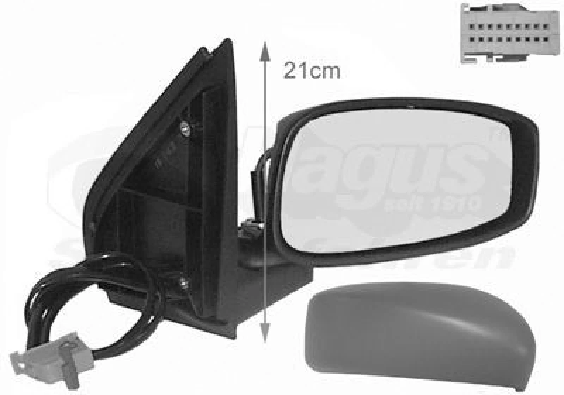 Image of VAN WEZEL Wing mirror VAN WEZEL 1626818