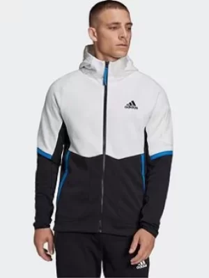 Image of adidas Designed for Gameday Full-Zip Jacket, Grey Size XS Men