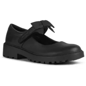 Image of Geox Girls Casey Ballerina Leather School Shoes UK Size 1.5 (EU 34)