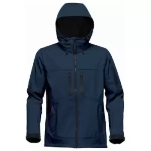 Image of Stormtech Mens Epsilon 2 Hooded Soft Shell Jacket (L) (Navy/Graphite Grey)