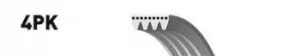 Image of Micro-V Multi-Rib Stretch Fit Belt Gates 4PK643SF