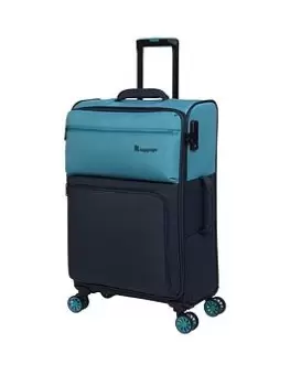 Image of IT Luggage Duo Tone Medium Capri/Dress Blues 8 Wheel Suitcase