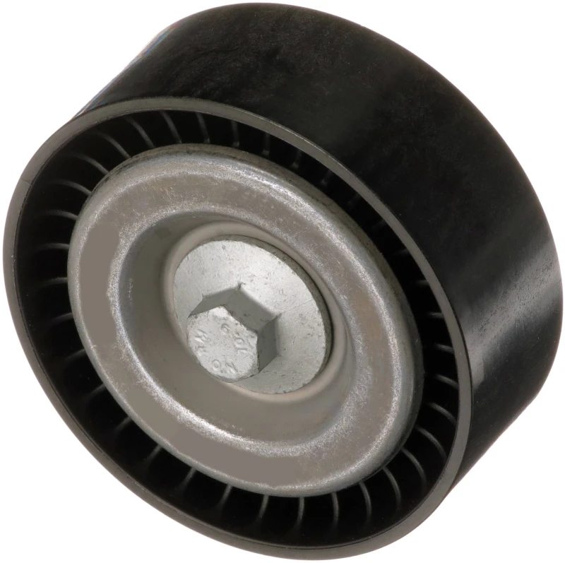 Image of GATES T36493 Idler Pulley Micro-V UNIQUE FIT Plastic Deflection/Guide Pulley,v-ribbed belt (312)