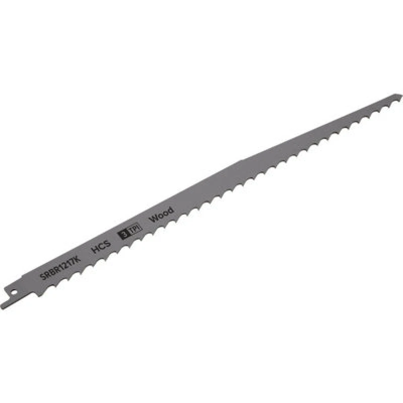 Image of Loops 5 PACK 300mm HCS Reciprocating Saw Blade - 3 TPI - Milled Side Set Teeth Multi