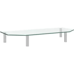 Image of Vidaxl - Monitor Stand 60x26x8.6cm Transparent Glass