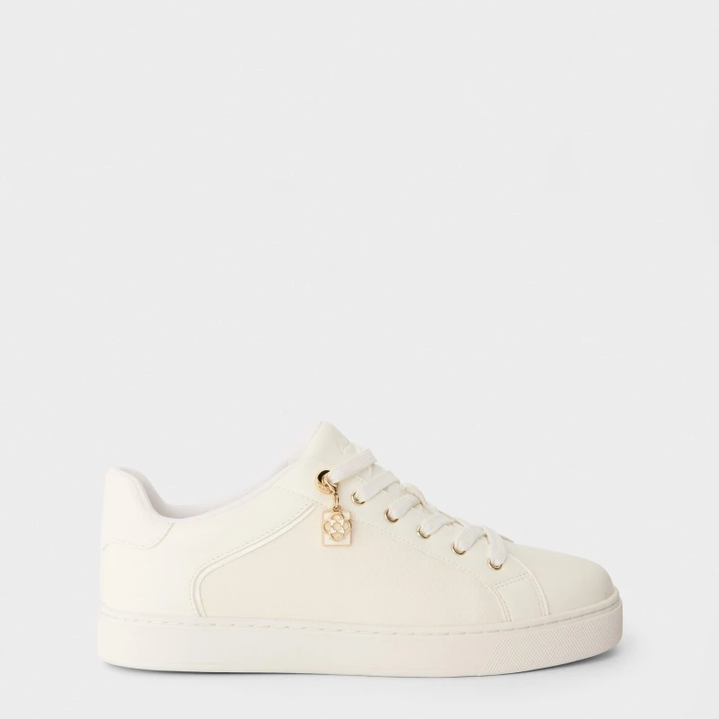 Image of Aldo Womens Elgata Low-Top Trainers White Black female 4 (37)