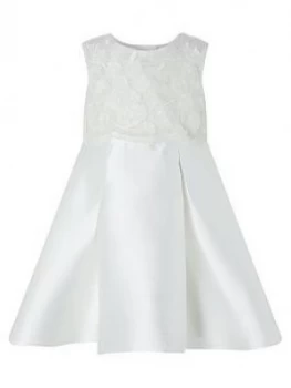 Image of Monsoon Baby Girls Anika Ivory Dress - Ivory