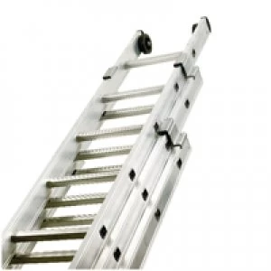 image of Slingsby Push Up Aluminium Ladder 3 Section 12 Rungs 328667