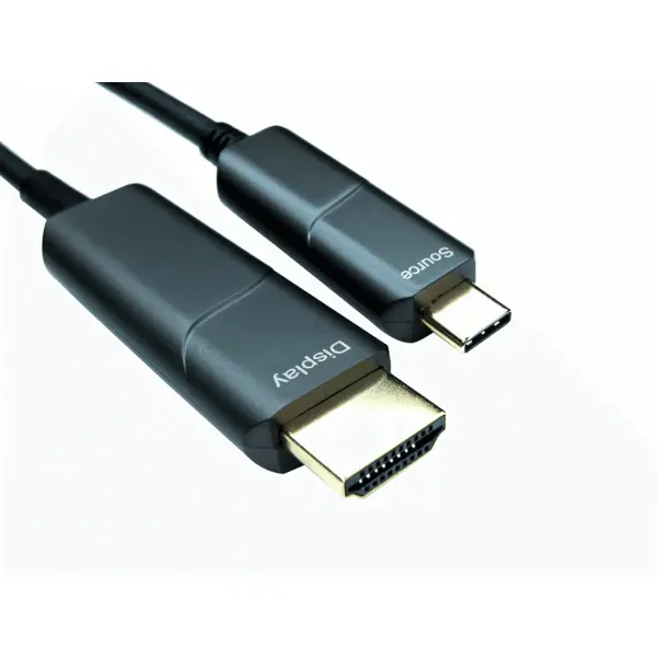 image of Cables Direct 10m USB-C to HDMI Active Optical Cable