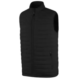 Image of ISLAND GREEN MENS HEAT WELD PADDED GILET BLACK 2X-Large