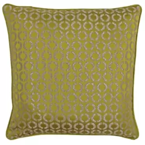 image of Riva Paoletti Piccadilly Cushion Cover (50x50cm) (Gold)