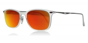 image of Ray-Ban RB4225 Sunglasses Matte Transparent 646/6Q 52mm