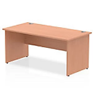 Image of Impulse Panel End 1600 Rectangle Desk Beech